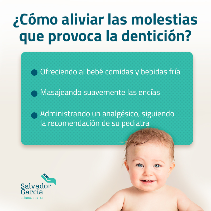 ¿Cómo aliviar las molestias que provoca la dentición?